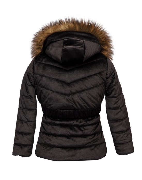 Girls Jacket Quilted Urban Black